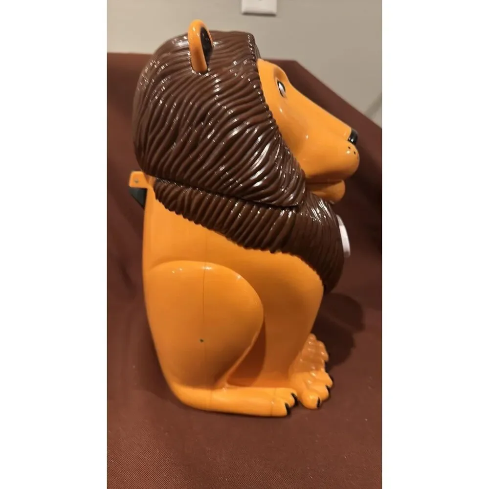 Vintage The original Tiger Brand Lion Cookie Jar Roaring Talking Works